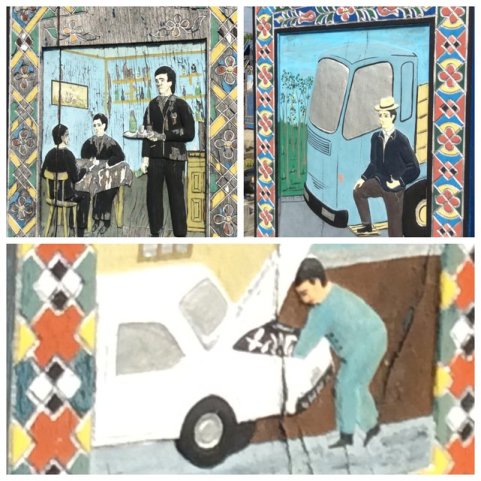 Wesoły Cmentarz w Sapancie, Rumunia - malunki nagrobkowe•Foto: D. Jaworska