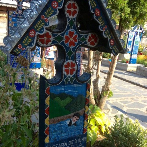 Wesoły Cmentarz w Sapancie - malowidła nagrobkowe•Foto: D. Jaworska