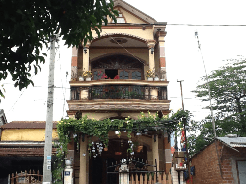 Wąska zabudowa w Wietnamie Foto: D. Jaworska