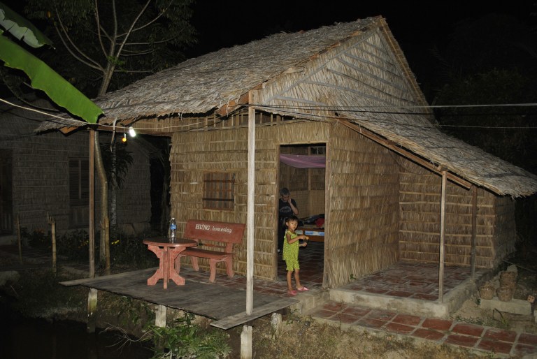 Chata dla turystów w Delcie Mekongu. Wietnam. Foto: D. Jaworska