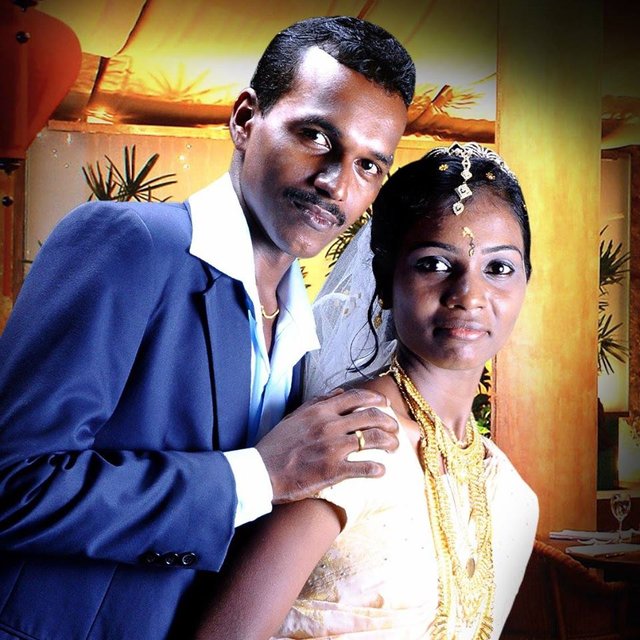 Victoria i Midhun. Nowożeńcy z Kerali. Indie. Foto: D. Jaworska