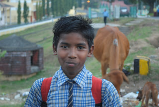Chłopiec w drodze do szkoły. Port Blair. Foto: D. Jaworska